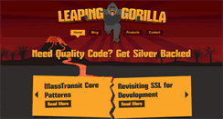 Desktop Screenshot of leapinggorilla.com